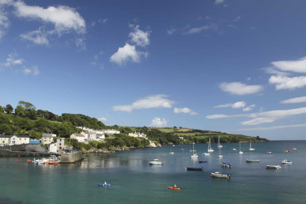 Bay Beside Glandore Village In West Cork In Munster Region Glandore County Cork Ireland Canvas Art - Trish Punch  Design Pics (38 x 24)