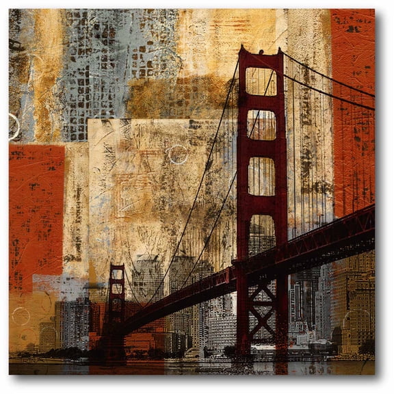 Bay Bridge Gallery-Wrapped Canvas Wall Art, 16x16
