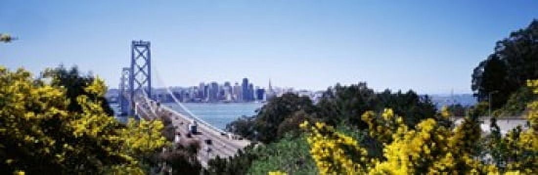 Bay Bridge In San Francisco San Francisco California USA Canvas Art - Panoramic Images (18 x 6)