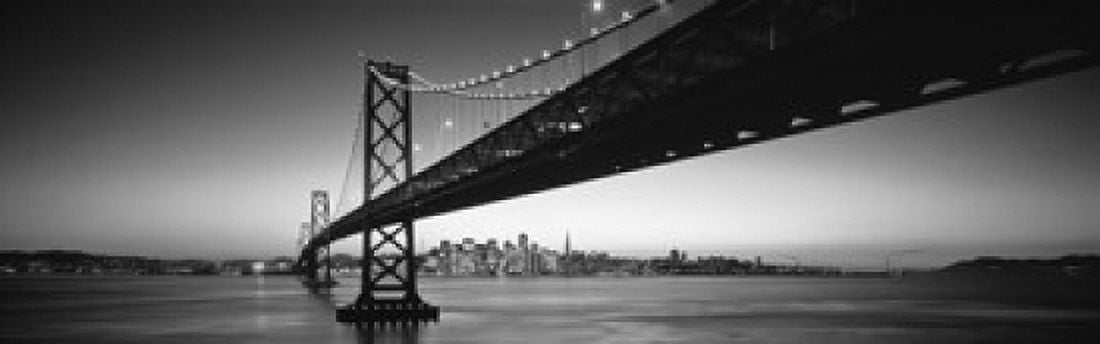 Bay Bridge San Francisco CA USA Canvas Art - Panoramic Images (18 x 6)