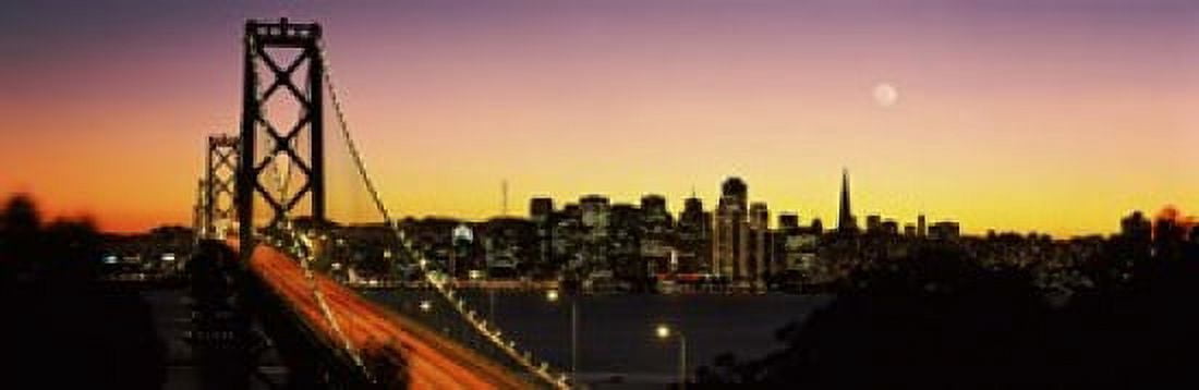 Bay Bridge San Francisco CA USA Canvas Art - Panoramic Images (18 x 6)