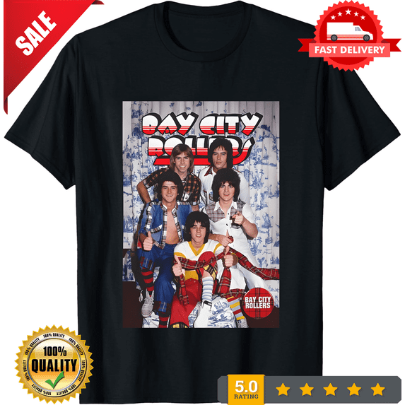 Bay City Rollers Retro Pop Rock Era Inspired Unisex T Shirt, NEW INSTOCK-TH71098