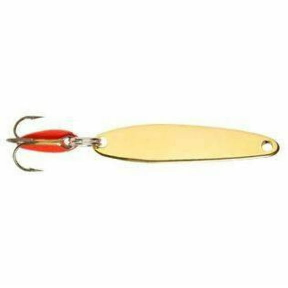 Bay De Noc 2GGLO 1-Inch Swedish Pimple Jig, 1/10-Ounce, Glow/Gold