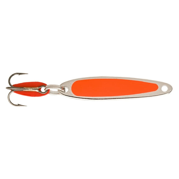 Bay de Noc Lure Co. Swedish Pimples Size: 6 1/2 oz.; Color: Flo. Orange Nickel