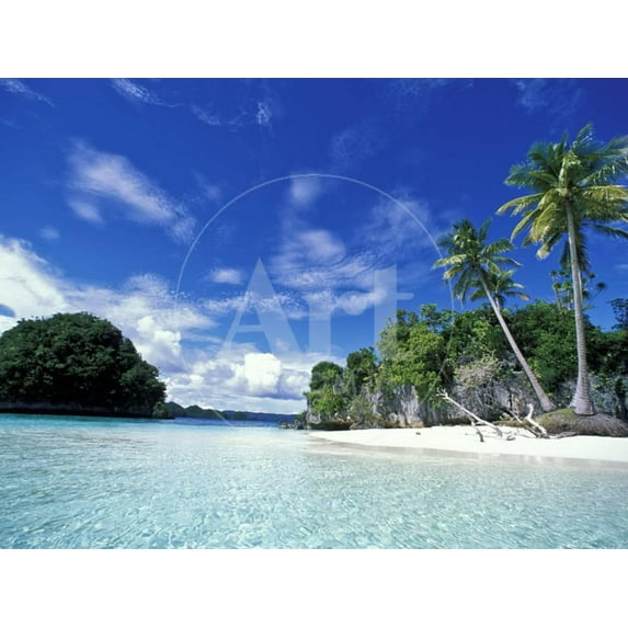 Bay of Honeymoon Island, World Heritage Site, Rock Islands, Palau, Scenic Unframed Premium Photographic Print Wall Art by Stuart Westmoreland Sold by ArtCom