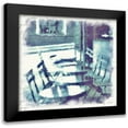 thumbnail image 1 of Bay, Noah 12x12 Black Modern Framed Museum Art Print Titled - Paris in Blue III, 1 of 5