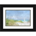 thumbnail image 1 of Bay, Noah 14x10 Black Ornate Wood Framed with Double Matting Museum Art Print Titled - Solitary  Yacht, 1 of 4
