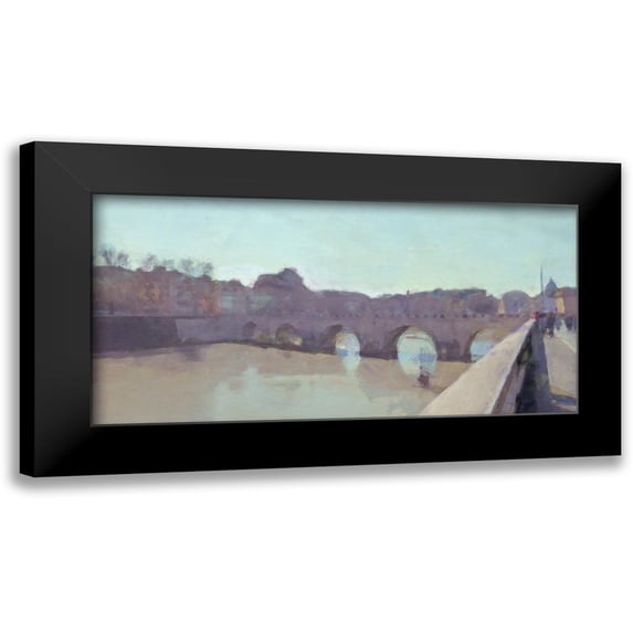 Bay, Noah 18x11 Black Modern Framed Museum Art Print Titled - Ponte Sant Angelo