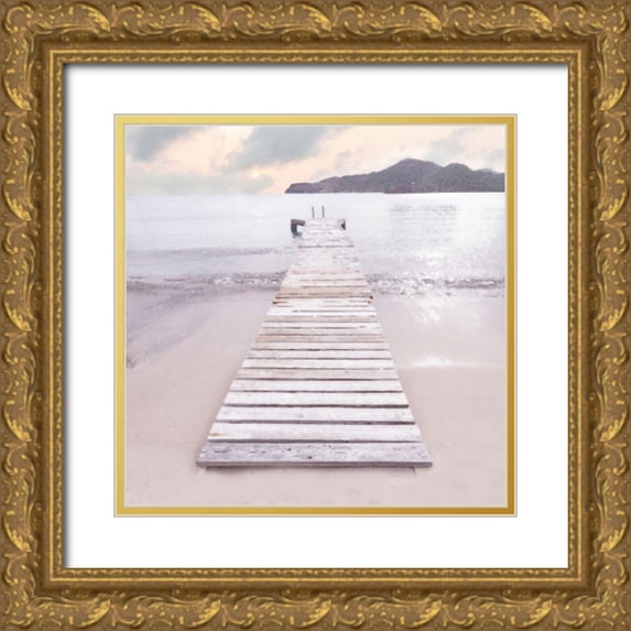Bay, Noah 20x20 Gold Ornate Wood Framed with Double Matting Museum Art Print Titled - Zen No. 6