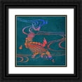 thumbnail image 1 of Bay, Noah 26x26 Black Ornate Wood Framed with Double Matting Museum Art Print Titled - Koi  I, 1 of 4