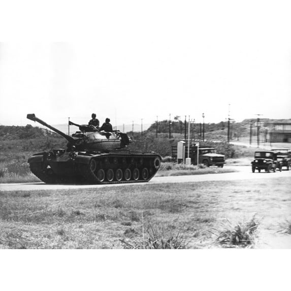 Bay Of Pigs Invasion U.S. Marines Form A Caravan From Guantanamo Bay To Leeward Point Hill History