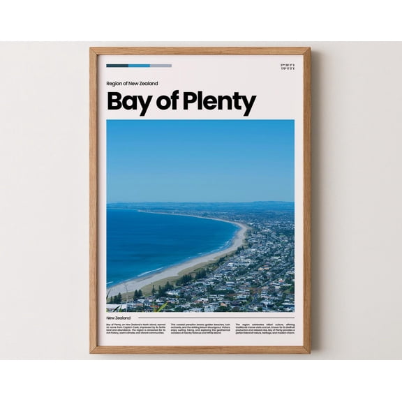 Bay of Plenty Poster, Bay of Plenty Print, Bay of Plenty Photo, Bay of Plenty Art, New Zealand Poster, New Zealand Print, Travel Poster Gift, 12x18 UNFRAMED