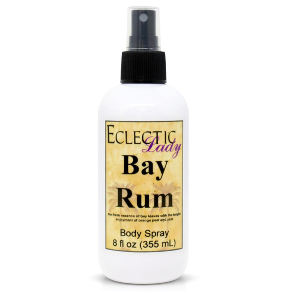 Bay Rum Body Spray, Eclectic Lady, Hydrating Mist, Unisex, 8 oz