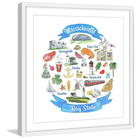 "Bay State" Framed Painting Print