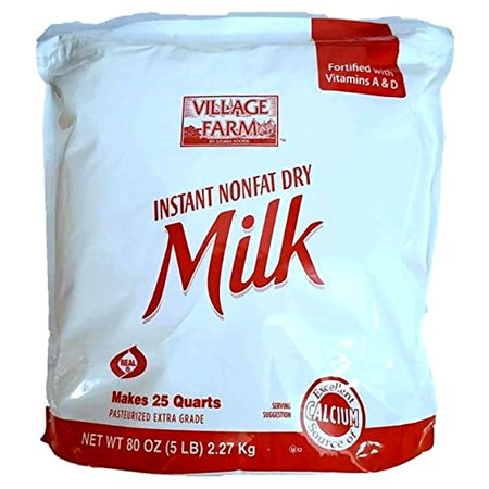 Village Farm Instant Nonfat Dry Milk, 5lbs.