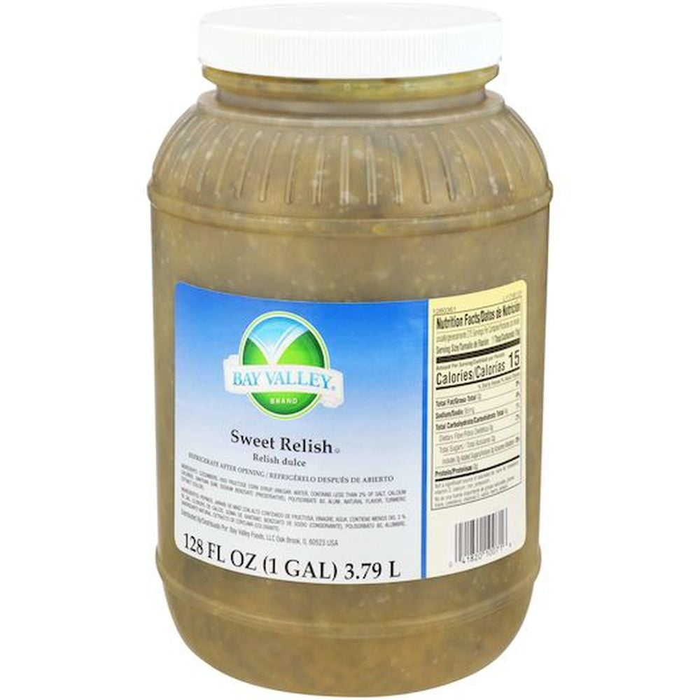 Bay Valley Foods Sweet Relish, 1 Gallon Pail 4 per Case.