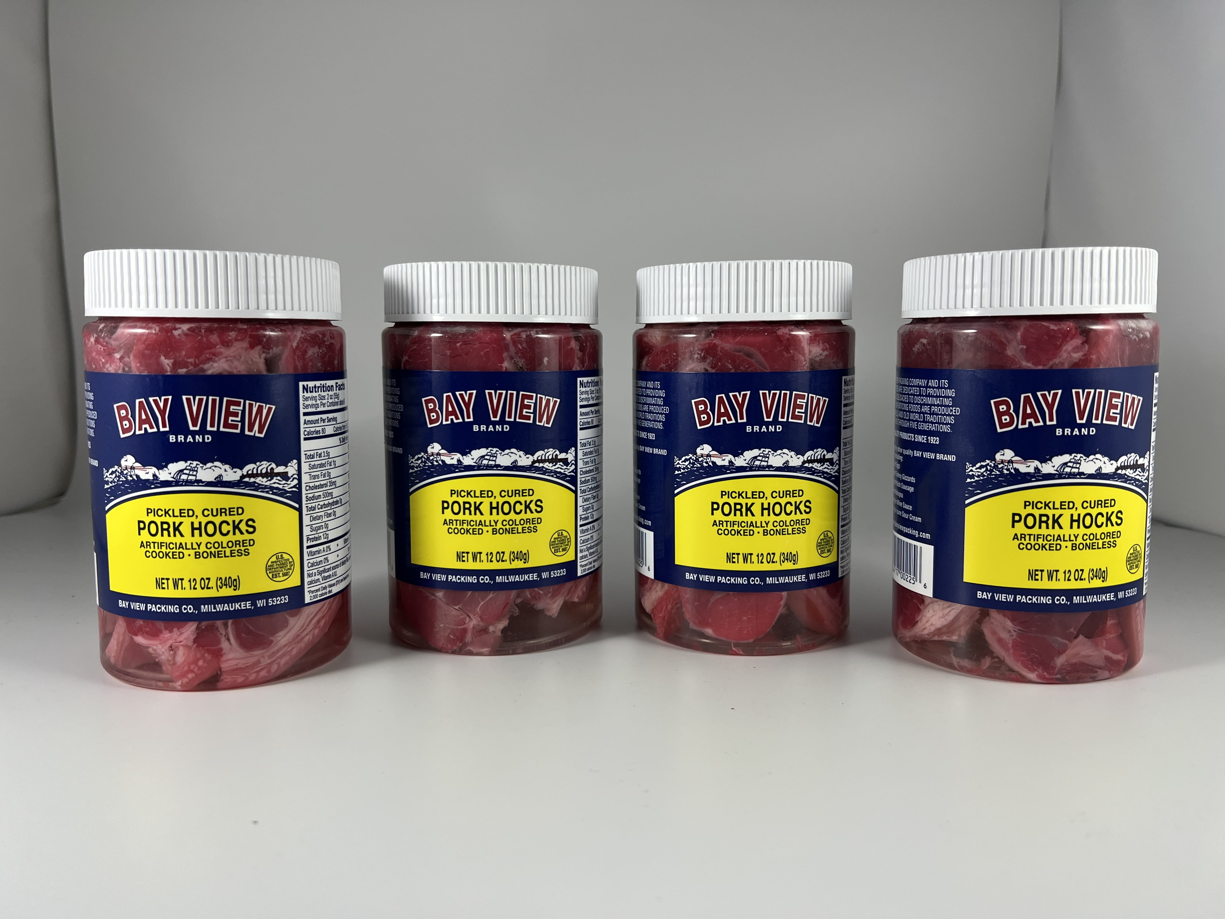 Bay View Brand Gourmet Pickled Pork Ham Hocks Boneless Ham 12oz (4