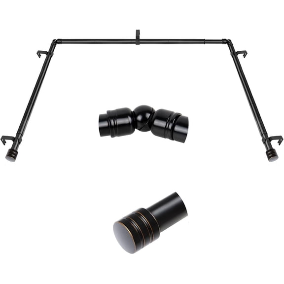 Curtain Rods For Windows 48 To 84 Inch Finial - Walmart.com