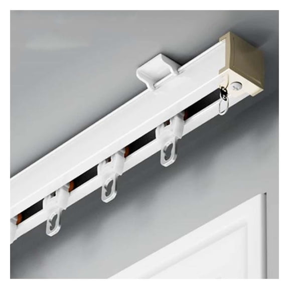 Bay Window Curtain Track System, Ceiling Mount Aluminum Alloy Curtain Track, Room Divider Silent Curtain Rail Kit for Bedroom, Living Room