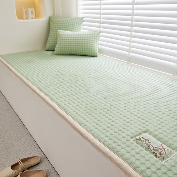 Bay Window Mat, Plush Bay Window Mat, Waterproof and Non-Slip Floor Mat, Non-Slip Sofa Mat