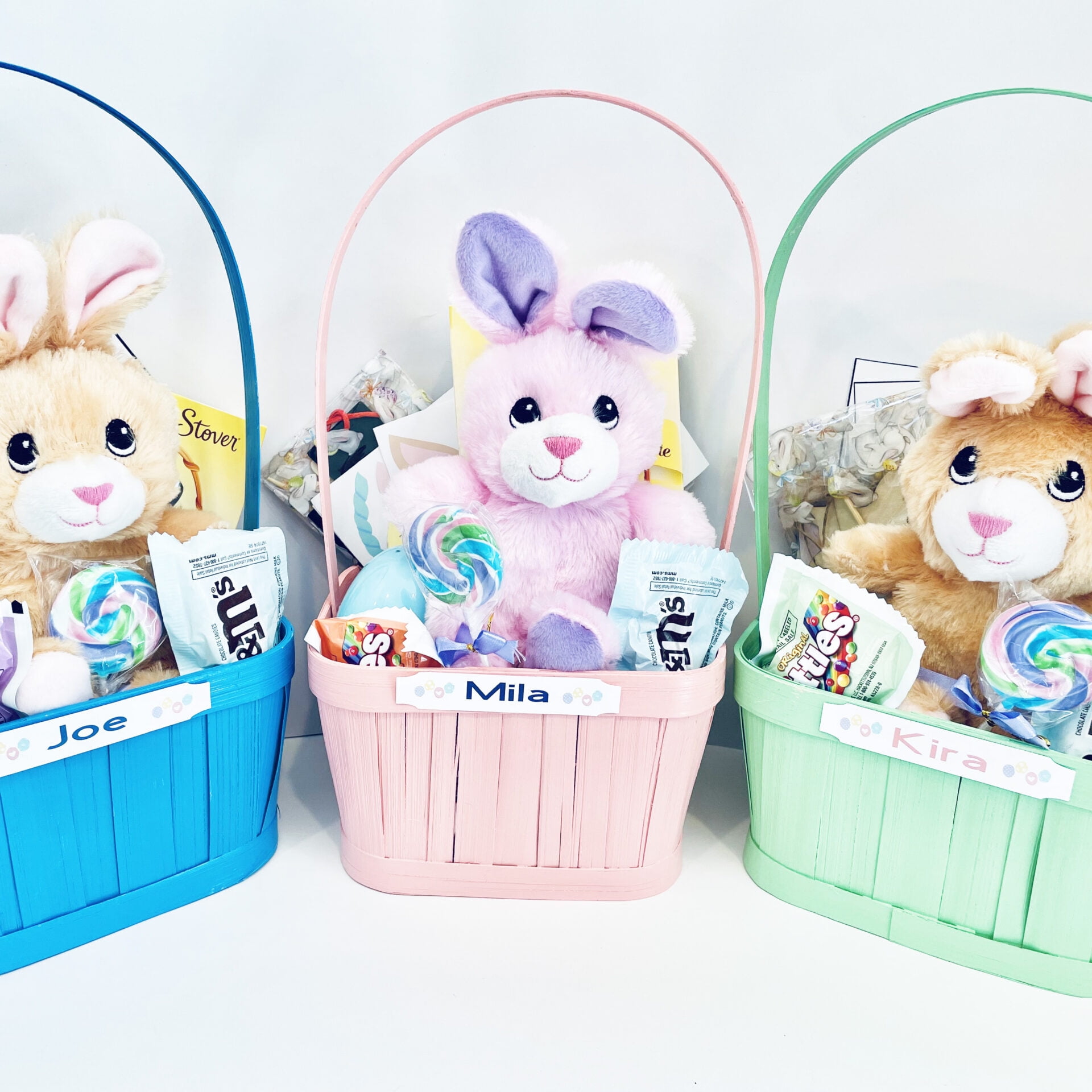Bay and Birch Designs Prefilled Easter Basket Personalized Candy Crafts