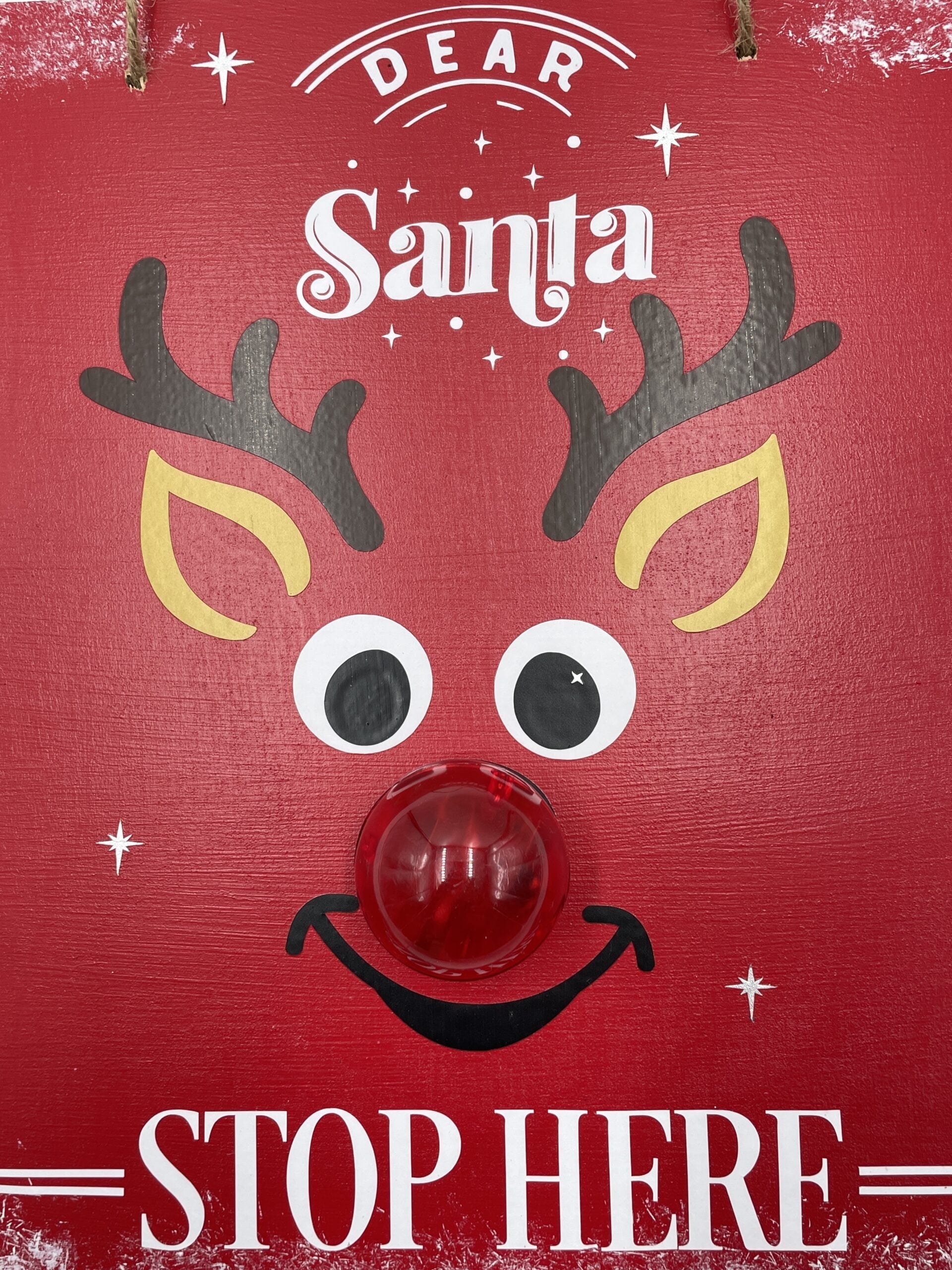 Bay and Birch Designs Rudolph Light The Way 12in H Sign Red Weight 1 lb ...