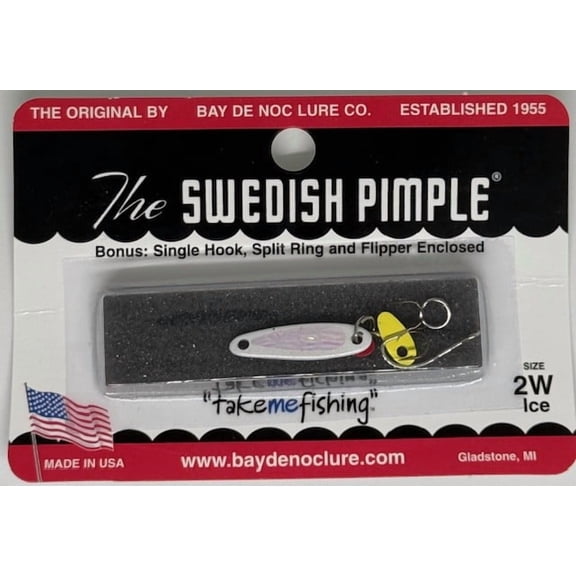 Bay de Noc Swed Pmpl 1/10oz 1'' WhiteIce