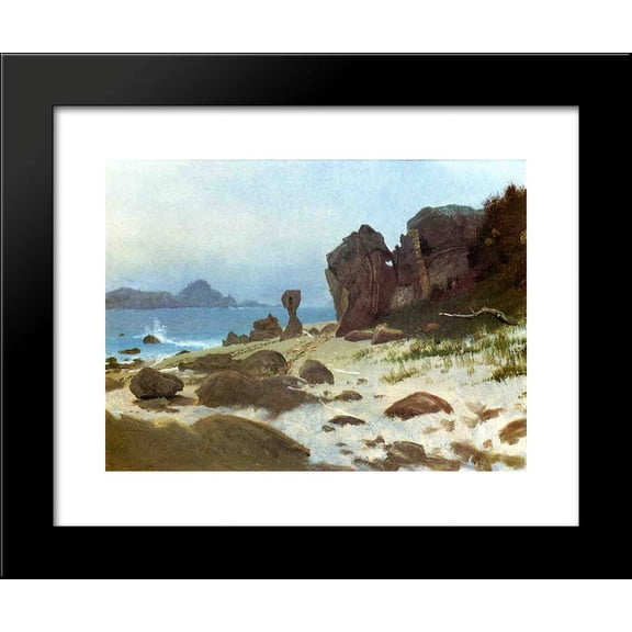 Bay of Monterey 20x24 Framed Art Print by Bierstadt, Albert