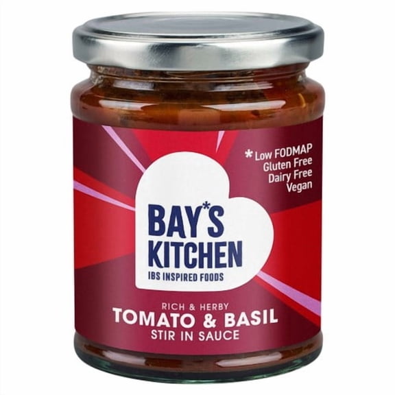 Bay's Kitchen Tomato & Basil Stir-in Low Fodmap Sauce 260g, British Import (Pack of 2)