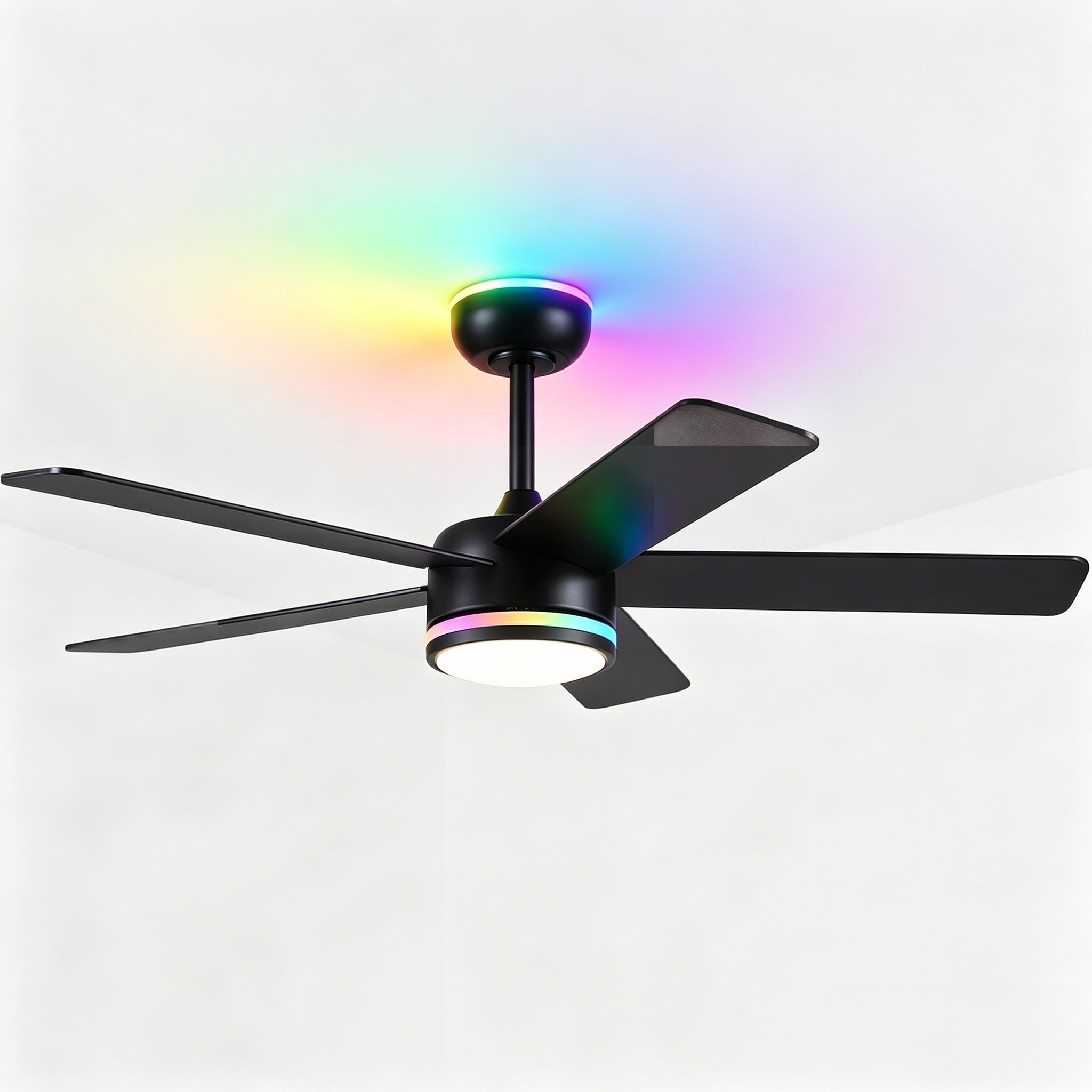 PHORUS 46in Ceiling Fan with Lights Modern Fan Light with Remote RGB ...