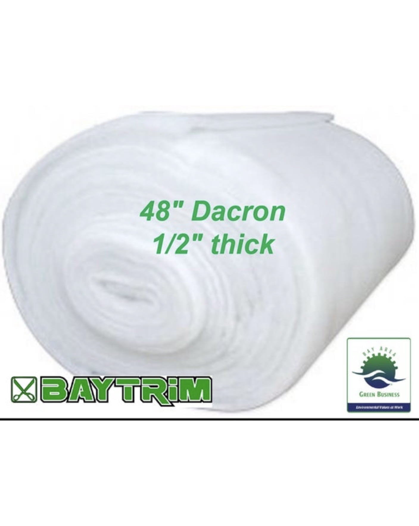 BayTrim Bonded Dacron Upholstery Grade Polyester Batting 48 Inch Wide. 3 yards
