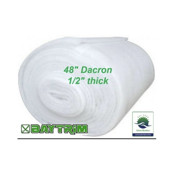 BayTrim Bonded Dacron Upholstery Grade Polyester Batting 48 Inch Wide. 3 yards