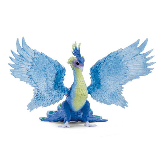 Schleich Bayala - 11" Magical Peacock Bird Toy with Movable Wings - Fantasy Action Figure for Girls and Boys - Fun, Imaginative Play Fairy Figurine - Kids Ages 5+ | 70794