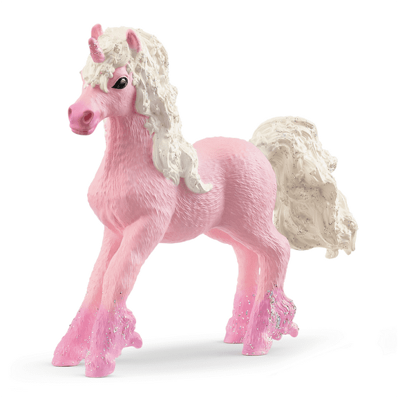 Schleich Bayala - 4" Flower Unicorn Foal - Unicorn Toy for Girls and Boys - Fantasy Horse Figurine for Kids Ages 5+ | 70832