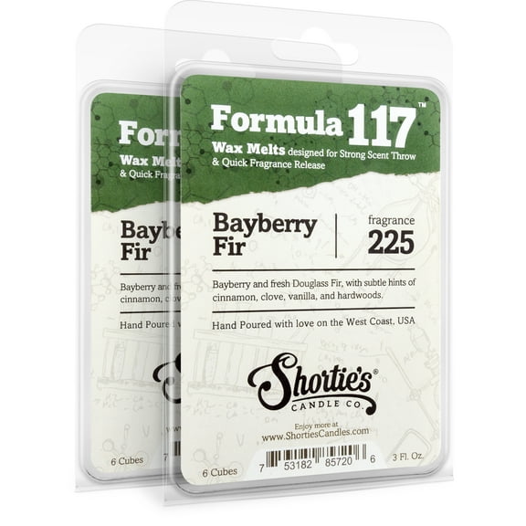 Bayberry Fir Wax Melts Multi Pack - Highly Scented + Natural Oils - Shortie's Candle Company