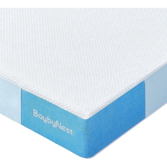 BaybyNest 6" Crib Mattress, Dual-Sided 100% Knitted Fabric Moisture-Non-Toxic Wicking Cover | OEKO-TEX, CertiPUR-US Certified | Ultra-Breathable