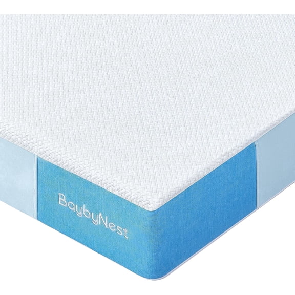 BaybyNest 6" Crib Mattress, Dual-Sided 100% Knitted Fabric Moisture-Non-Toxic Wicking Cover | OEKO-TEX, CertiPUR-US Certified | Ultra-Breathable