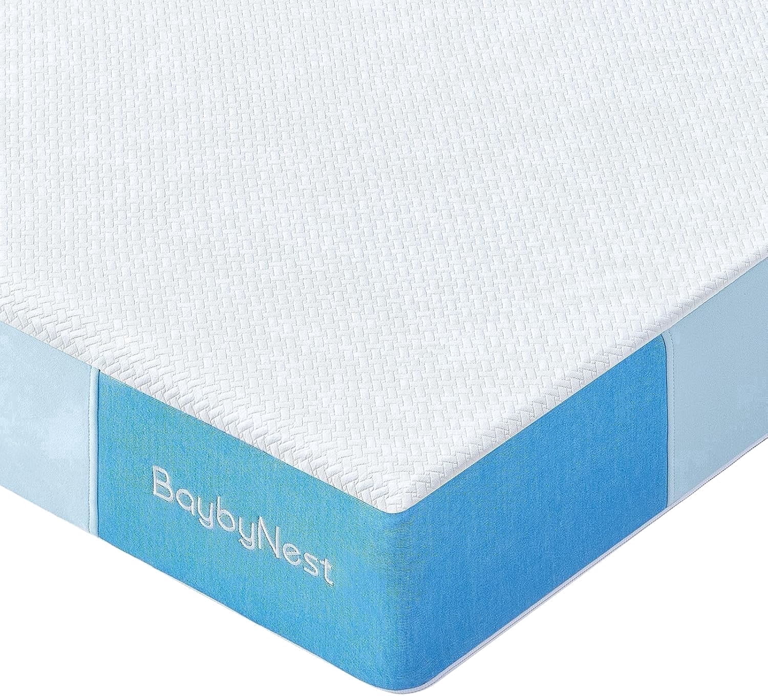 BaybyNest Crib Mattress 52"x27.5"x6" Crib Mattress, Dual-Sided 100% Knitted Fabric Moisture-Non-Toxic Wicking Cover