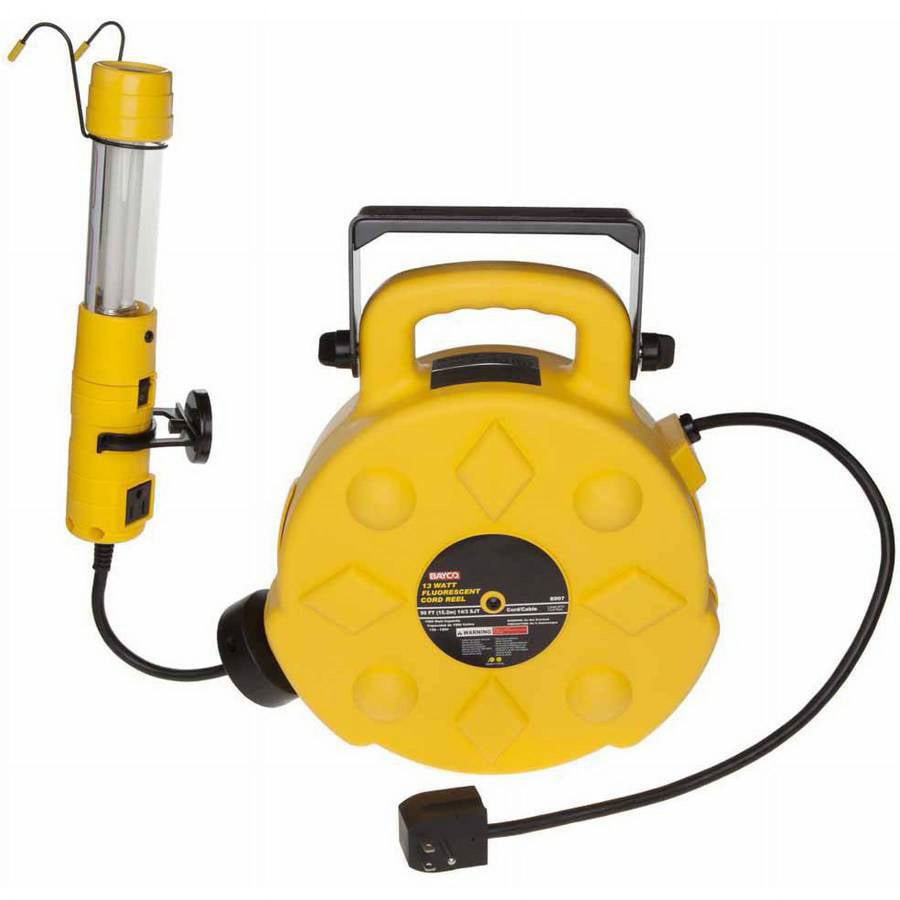 Bayco 13 Watt Fluorescent Work Light/Spotlight w/ Single Outlet on 50