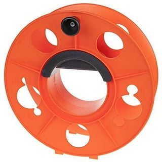 Intbuying 12awg 40' Portable Retractable Cable Extension Cord Reel Electrical Cable Hose Reels