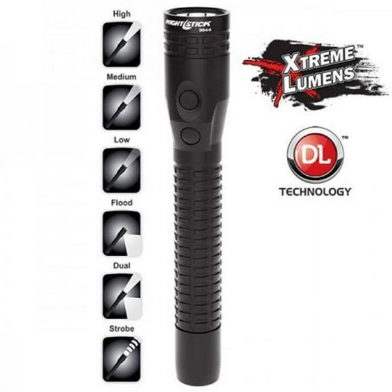 Bayco Products BYNSR-9944XL Metal Duty & Personal-Size Dual-Light Flashlight - Rechargeable