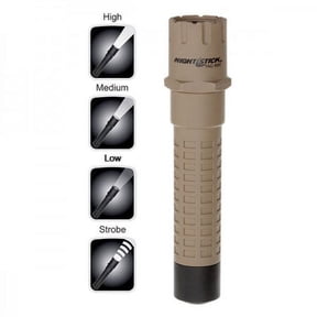 Bayco TAC500TLB - Tan Tactical Polymer LED Flashlight - Rechargeable - Multi-Function - Light