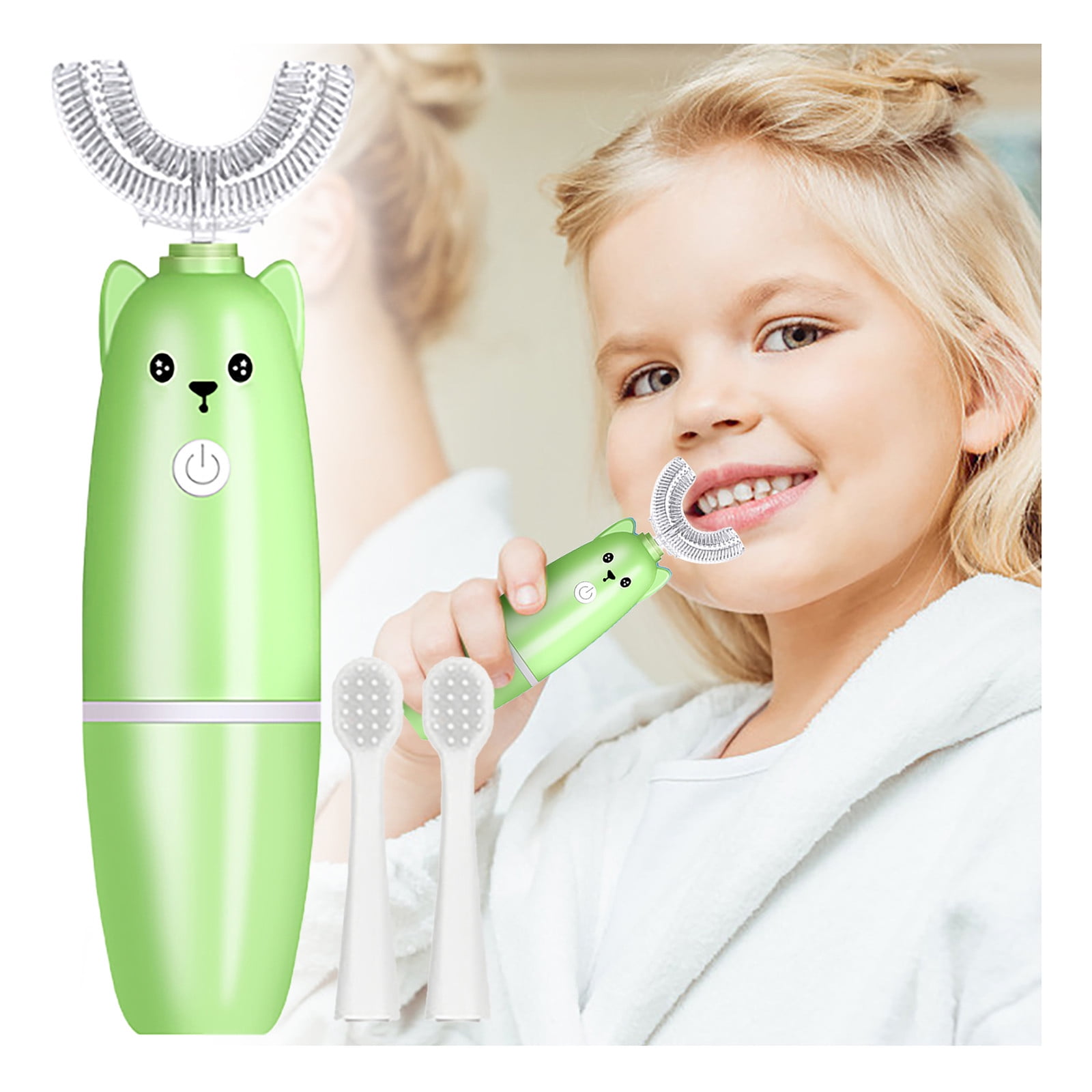 Baycosin Children's Ushaped Electric Toothbrush 360° Thorough Cleaning