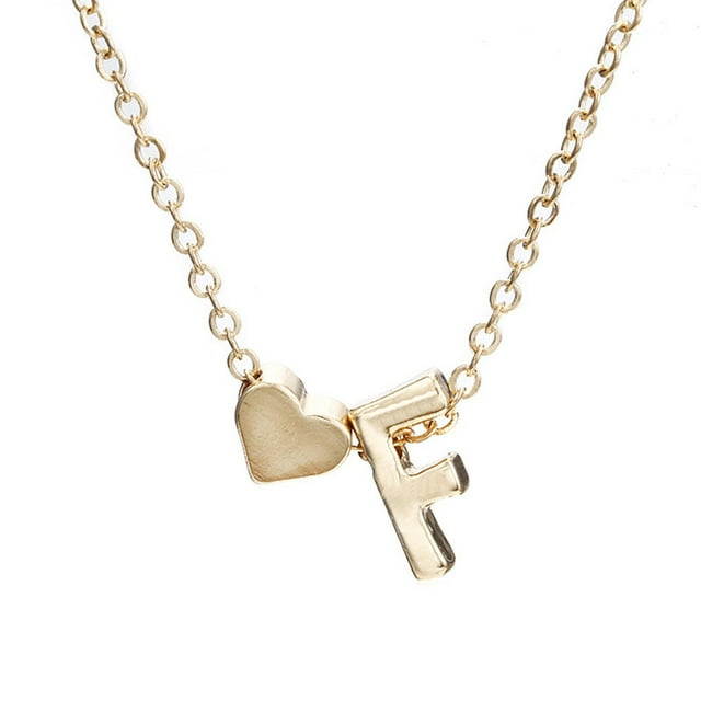 Baycosin Fashion Women Cute Heart Letter Choker Chain Pendant Lady