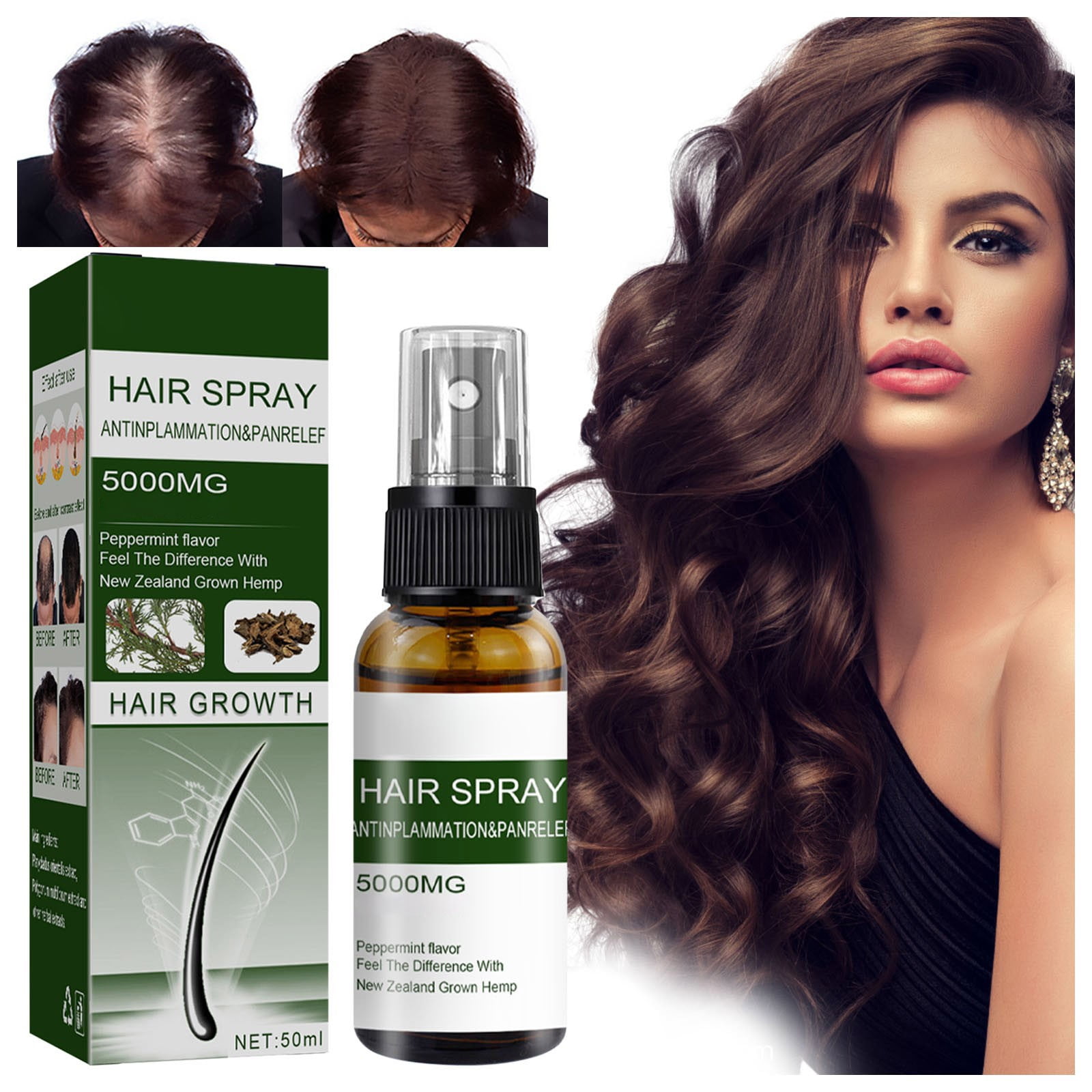 Baycosin Hair Growth Spray Nutritious Nourishing Hair Root Nourishing