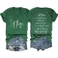 thumbnail image 1 of Baycosin Let Them Misunderstand You T Shirt Women Inspirational Graphic Tees Casual Short Sleeve V Neck Shirt Motivational Tops, 1 of 2