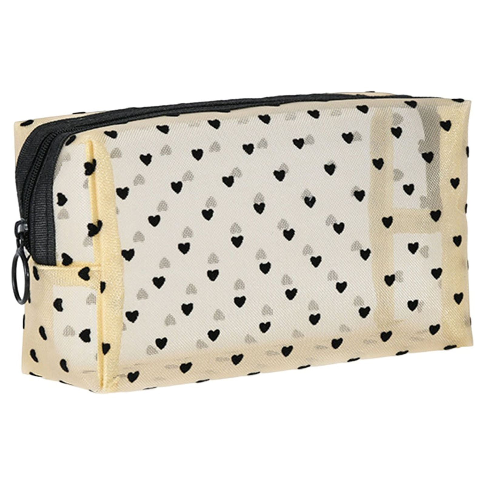 Baycosin Love Net Makeup Bag Transparent Portable Lipstick Storage Bag