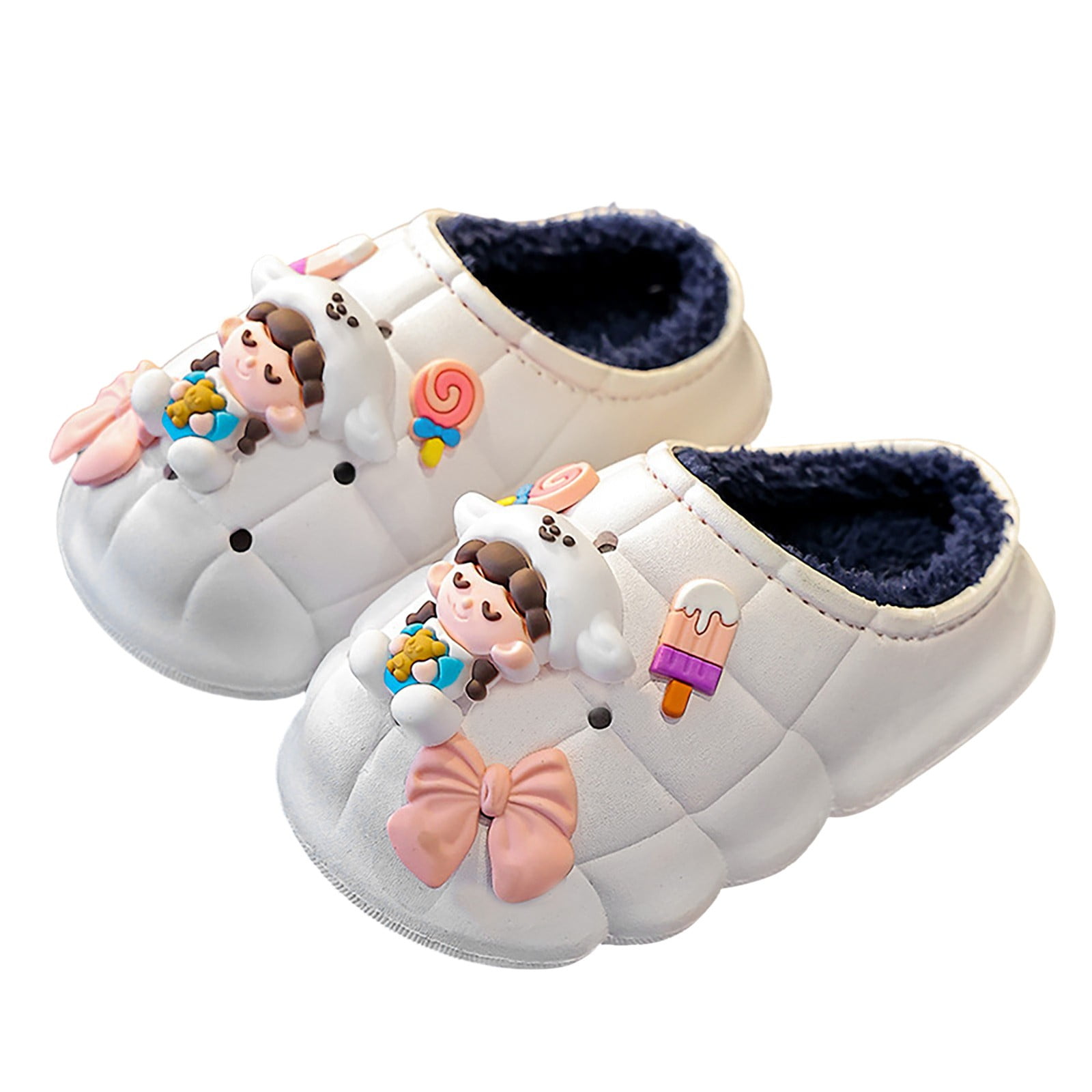 Baycosin Slippers for Girls Toddler Slippers Kids House Slippers Slip ...