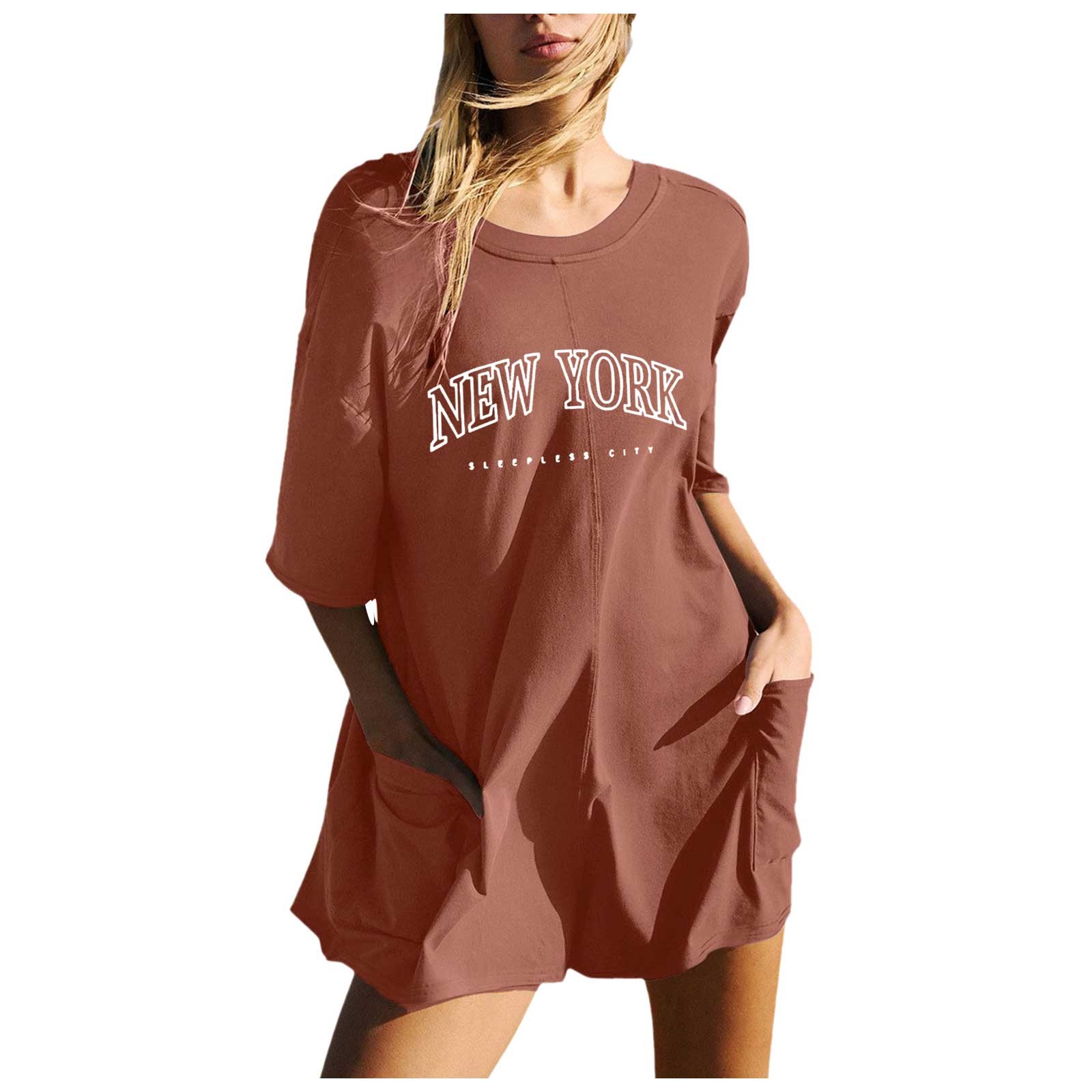 Baycosin Summer Rompers for Women 2024 Womens Oversized Romper Back V ...