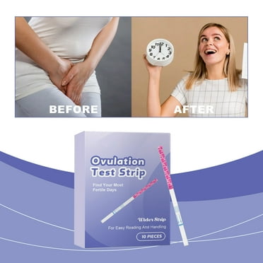 Baycosin Test Strips For Women: Accurate Fertility Test Strips & Easy To Use Kits By Detecting LH Surge In （10pcs）